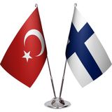 Asya Bayrak Finlandiya Ikili Masa Bayrağı