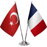 Asya Bayrak Fransa Ikili Masa Bayrağı