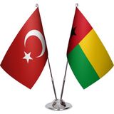 Asya Bayrak Gine Bissau Ikili Masa Bayrağı