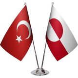 Asya Bayrak Greenland Ikili Masa Bayrağı