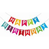 Asya Bayrak Happy Birthday Süsleme Bayrağı 2 mt
