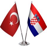 Asya Bayrak Hırvatistan Ikili Masa Bayrağı