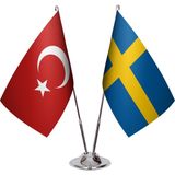Asya Bayrak Isveç Ikili Masa Bayrağı