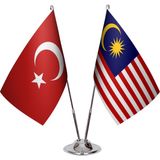 Asya Bayrak Malezya Ikili Masa Bayrağı