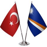 Asya Bayrak Marshall Adaları Ikili Masa Bayrağı
