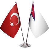 Asya Bayrak Nepal Ikili Masa Bayrağı