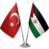Asya Bayrak Sahra Demokratik Arap Cumhuriyeti Ikili Masa Bayrağı