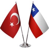 Asya Bayrak Şili Ikili Masa Bayrağı