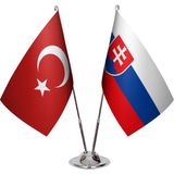 Asya Bayrak Slovakya Ikili Masa Bayrağı