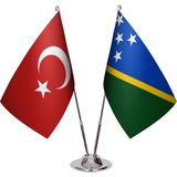 Asya Bayrak Solomon Adaları Ikili Masa Bayrağı