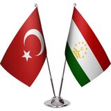 Asya Bayrak Tacikistan Ikili Masa Bayrağı