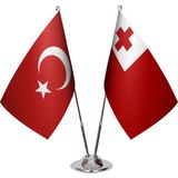 Asya Bayrak Tonga Ikili Masa Bayrağı