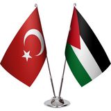 Asya Bayrak Ürdün Ikili Masa Bayrağı