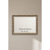 Asya Çerçeve 30 x 40 cm İstanbul Serisi İşlemeli Camlı Oda Mutfak Salon Koridor Poster ve Resim Çerçevesi