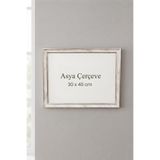 Asya Çerçeve 30 x 40 cm Londra Model Antik Desenli Camlı Oda Mutfak Salon Koridor Poster ve Resim Çerçevesi