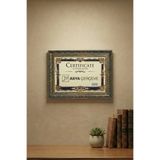 Asya Çerçeve Dekoratif Lüks Antik 21x30 (A4) İşlemeli Gold Lacivert Plastik Fotoğraf Çerçevesi