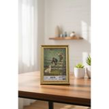 Asya Çerçeve Dekoratif Madrid 15x21 Ayaklı Camlı Gold Plastik Fotoğraf Çerçevesi