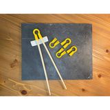Asya Design 5 Adet Sushi Chopstick Tutma Aparatı (Chopstick Öğrenme Aparatı) - Sarı