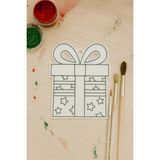 Asya Design Yılbaşı Temalı Boyama Seti – 3D Baskı Boyanabilir Plaka + 6’lı Boya + Fırça - Hediye Paketi Boyama Plakası + 6'lı Mini Boya + Fırça