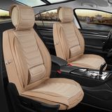 Asya ford Focus 5 Uyumlu Yarı Deri Oto Koltuk Kılıfı Ön/arka Set Asya Series (Bej)