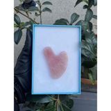 Asya Gems Pembe Kuvars Doğal Taş Gua Sha Yüz Masaj Taşı