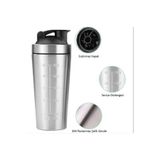 ASYA GIFTS Çelik Shaker Sporcu Suluğu Protein Shaker ve Smoothie Matarası ( 800 ml)