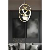 Asya Gold 3 Renk Modern Sarkıt LED Avize