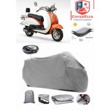 Asya Nostalji 125 Branda Gri Arka Çanta Uyumlu(Topcase) Motosiket Brandası Motor Örtüsü Çadır Su Geçirmez Motosiklet Kılıfı Motor Brandası,lastikli,taşıma Torbalı