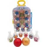 Asya Oyuncak Bavul Bowling Set CESE-10038, Çocuklar Için Bavulda Bowling Seti - Mavi