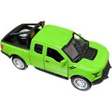 Asya Oyuncak Çek Bırak Metal Araba Pilli FY6108-12D-YEŞIL - 10 cm