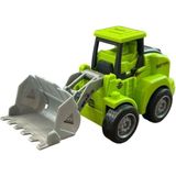 Asya Oyuncak Sürtmeli Iş Makinesi 7756S-11-YEŞIL Kepçe - 12 cm
