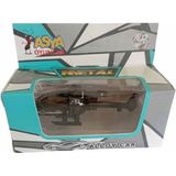 Asya Oyuncak Tekli Metal Helikopter 1688-7F-SIYAH - 10 cm