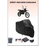 Asya Rx 250 Supermoto Uyumlu Siyah Motorsiklet Branda, Motor Örtüsü