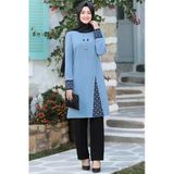 Asya Tesettür Takım Mavi