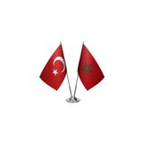 Asyabayrak Fas İkili Masa Bayrağı FAS2LİMASA