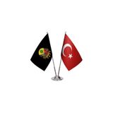 Asyabayrak Osmanlı Bayraklı Ikili Masa Bayrağı ASBTY0158