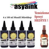 Asyaink Canon PG-545 CL-546 Uyumlu Renkli Siyah 4x100 ml Kartuş Dolum Seti
