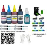 Asyaink HP 304 Kartuşu ile Uyumlu 4x100ML HP Kartuş Dolum Seti