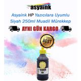 Asyaink HP 350 Uyumlu Siyah Kartuş Dolum Seti
