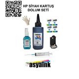 Asyaink HP Deskjet 3320 Yazıcı Siyah HP 27 Kartuş Dolum Seti