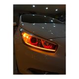 at aydın tuning KİA CEED UYUMLU - FAR İÇİ 4 LÜ L TİP RGB ANGEL 16 RENKLİ KUMANDALI