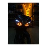 at aydın tuning Pulsar Rs200 Motosiklet Uyumlu - Far Üstü Amber Turuncu Neon Angel