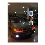 at aydın tuning RENAULT MEGANE 1 UYUMLU - FAR İÇİ O + L TİP RGB ANGEL - 16 RENKLİ KUMANDALI