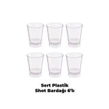 at bi' shot Sert Plastik 6'lı Shot Bardağı | Parti Bardağı | Shot Bardağı | Kokteyl Bardağı
