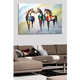 At Dekoratif Yatay Duvar Panosu Kanvas Tablo. Temalar: Manzara, Kuş, Atatürk, Van Gogh, Gustav Klimt Öpücük, The Kiss, Klasik, Melek, Mitoloji, Yağlıboya, Soyut Salon 60x40 no-4816