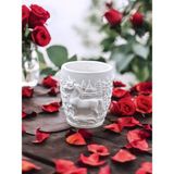 At Figürlü Kabartmalı %100 Doğal Soya Mum- Dekoratif Aromatik Mum - ÖZEL KARIŞIM KAMER