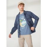 AT.P.CO A263ORLANDO661TC502B Lacivert Uzun Cepli Slim Fit Yazlık Erkek Ceket