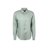 AT.P.CO A266CARLL20 Yeşil Slim Fit Düğmeli Yaka Erkek Gömlek