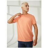 AT.P.CO A266T2T02 Bisiklet Yaka Pembe Erkek T-Shirt