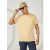 AT.P.CO A266T2T02 Bisiklet Yaka Sarı Erkek T-Shirt